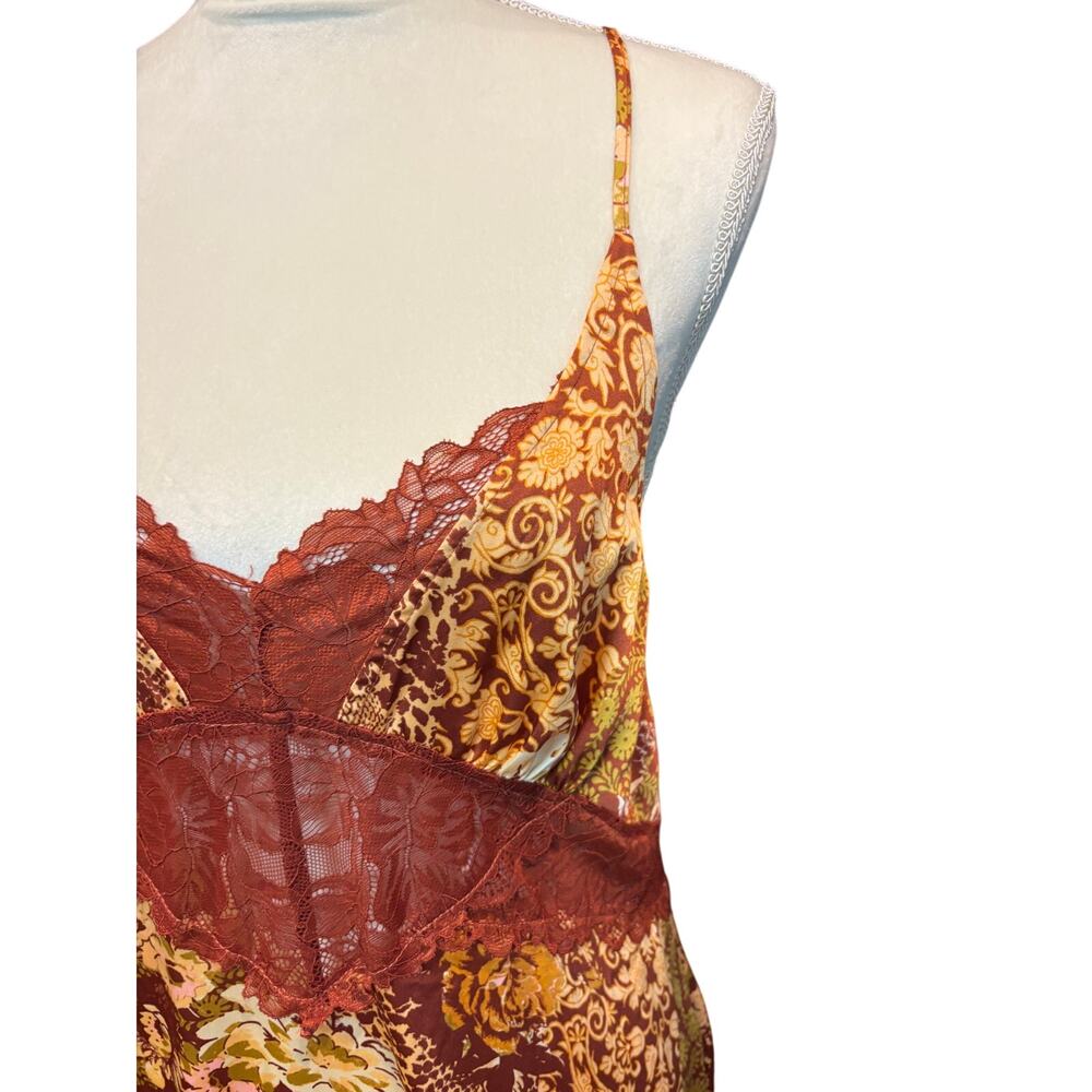 Free People Amber Combo "Right Now" Midi Slip Dress - Picture 7 of 12